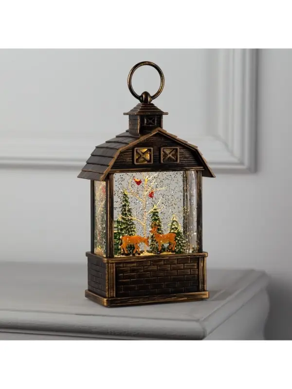 Светодиодная фигура &laquo;Олени в лесу&raquo; 14&times;24&times;8 см, пластик, от батареек ААх3, USB, свечение тёплое белое