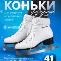 Коньки фигурные Winter Star с мехом, размер 41