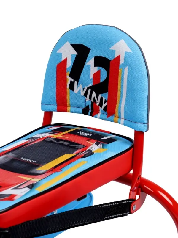 Снегокат «Twiny 1+» sportcar, со спинкой, голубой, красный, TW1+/SC Nika Kids Снегокат «Twiny 1+» sportcar, со спинкой, голубой, красный, TW1+/SC Nika Kids