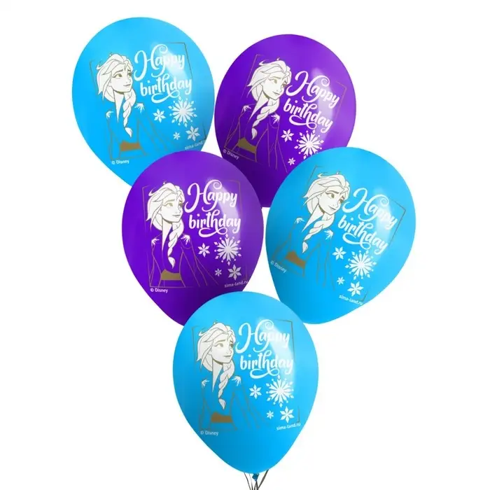 Воздушные шары цветные Воздушные шары цветные "Эльза", Холодное Сердце, 12 дюйм (набор 5 шт)