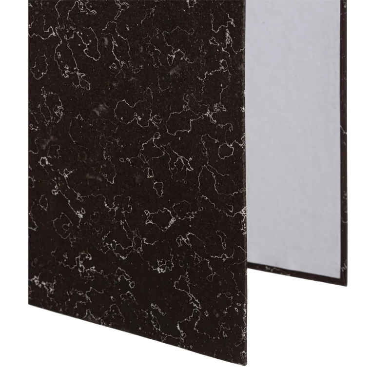 Папка-регистратор  без мет.угол_бюдж 75мм ч/б бум/бум,карм.к