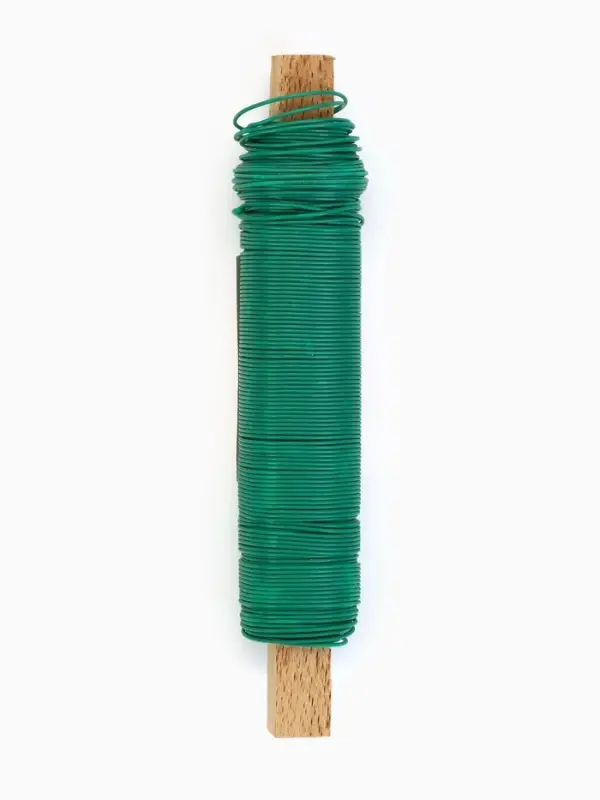 Проволока для подвязки растений, 50 м, металл, зелёная, Greengo
