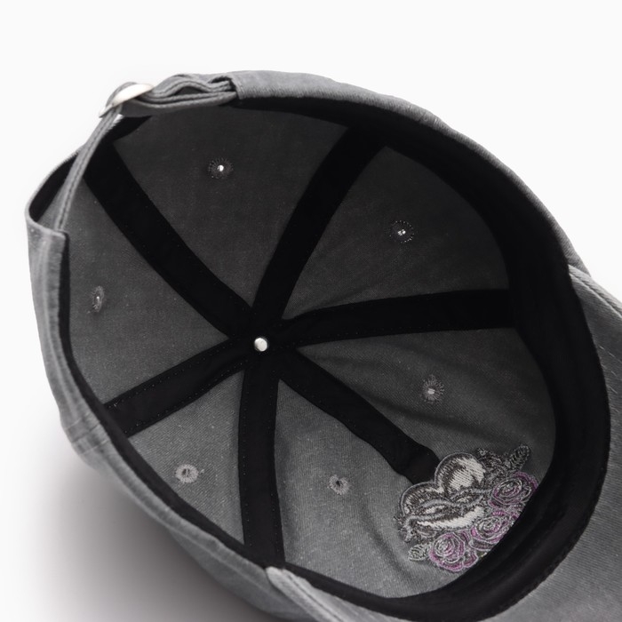 Кепка женская "Сердце" MINAKU, цв. серый, р-р 58