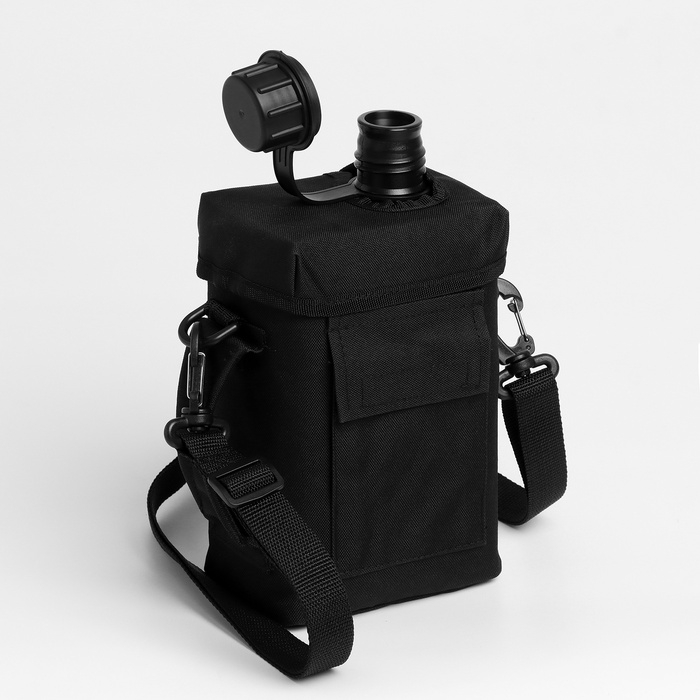 Фляжка туристическая  Фляжка туристическая "Adventure" 2 л, с чехлом, черная