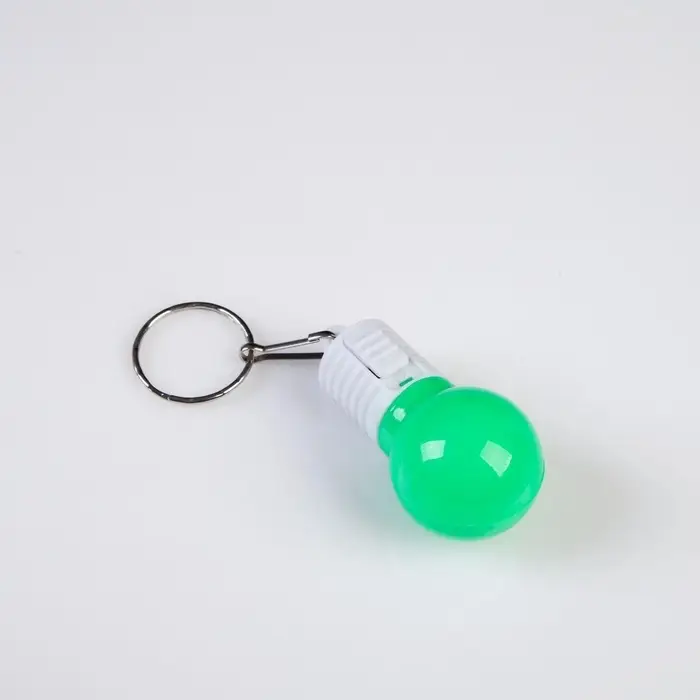 Фонарик брелок для ключей на кольце «Лампочка», 1 режим, 2×AG13, 4.5×2.5 см, МИКС Фонарик брелок для ключей на кольце «Лампочка», 1 режим, 2×AG13, 4.5×2.5 см, МИКС