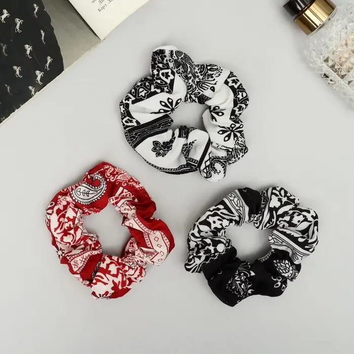 Резинка для волос Резинка для волос "Орбита" орнамент галант, 10 см, микс