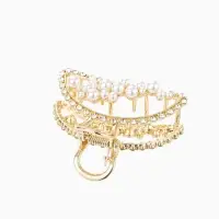 Краб для волос "Абриль" 6 см, золото Краб для волос "Абриль" 6 см, золото