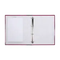 Папка на 4 кольцах А4, ErichKrause Work inside, 35 мм, 1750 мкм, ламинированная, твердая обложка, бордовая