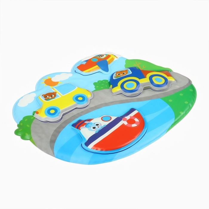 Набор для купания 3 в 1 Машинки: Пазл и развивающие игрушки Крошка Я Набор для купания 3 в 1 Машинки: Пазл и развивающие игрушки Крошка Я