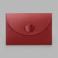 Конверт подарочный для сертификата, 10.5&times;7.2 см, перламутр, бордовый