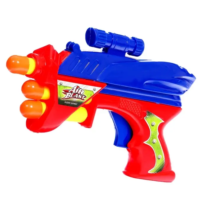 Пистолет &laquo;Космобластер&raquo;, стреляет мягкими пулями (3 шт.), цвета МИКС