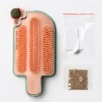 Игрушка-чесалка для кошек с кошачьей мятой, 16 см, розовая