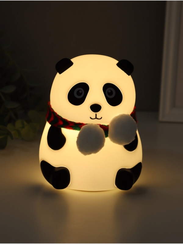 Ночник антистресс  Ночник антистресс "Панда в шарфе" 2Вт LED RGB USB 10,5х10х13,5см