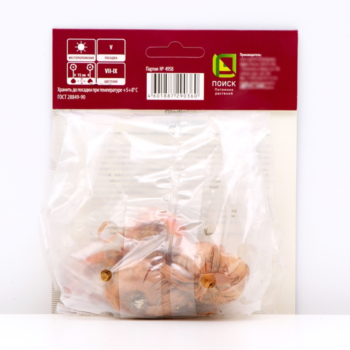 Гладиолус крупноцветковый «Кемистри», луковица цветов в пакете с перфорацией, р-р 12/14, 5 шт.