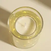 Свеча интерьерная в стакане с LED-подсветкой "Перламутровые сердечки" 8х8х9 см Свеча интерьерная в стакане с LED-подсветкой "Перламутровые сердечки" 8х8х9 см