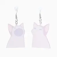 Серьги акриловые &laquo;Коты&raquo;, забавные, бежево-коричневые