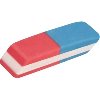 Ластик Attache 42x14x8 мм комбинированный для карандашей и ручек