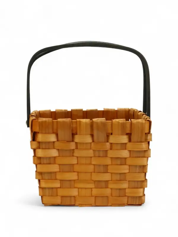 Корзина плетеная 28х23х16 см ручка h=15 см коричневый Корзина плетеная 28х23х16 см ручка h=15 см коричневый