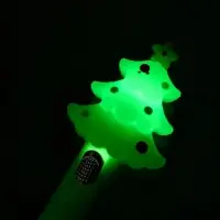 Ручка-прикол Calligrata &laquo;Новый год&raquo;, светящаяся, чёрный стержень, гелевая, подарочная, МИКС