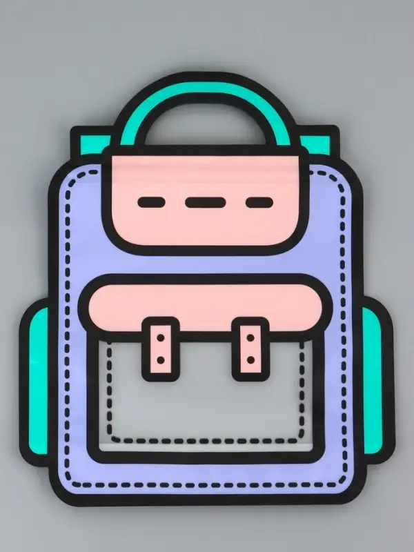 Пакет подарочный, &laquo;Портфель&raquo;, с zip-lock застежкой, 24&times;28+8 см