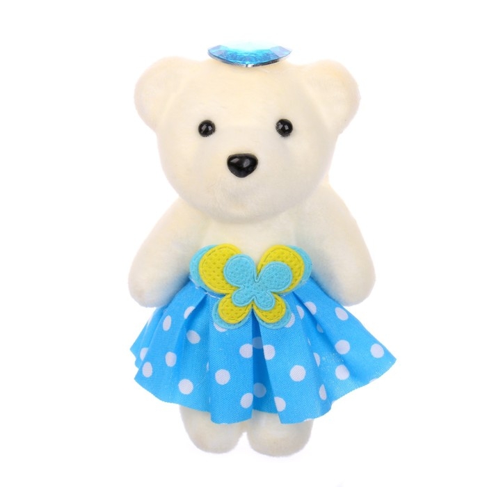 Игрушка из пенопласта «Мишка с бабочкой», цвета МИКС