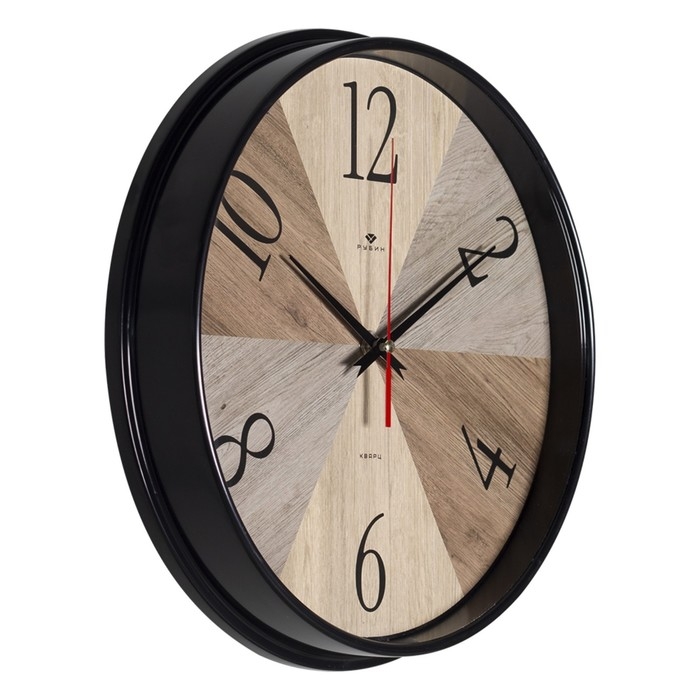 Часы настенные, интерьерные  Часы настенные, интерьерные "Текстура дерева", бесшумные, d-29  см