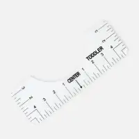 Набор линеек для раскроя горловины, 4 шт., 25.4&times;6.35/8.9/11.5/12.7 см