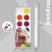 Акварельные краски 12 цветов ErichKrause Prima Cat, европодвес