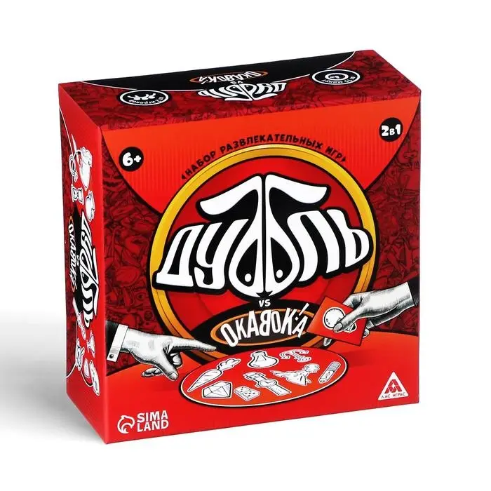 Настольная игра «Дуббль vs Окавока» 2 в 1, 6+ Настольная игра «Дуббль vs Окавока» 2 в 1, 6+