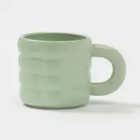 Чайная пара Доляна &laquo;Зефир&raquo;, 350 мл, керамика, зелёная