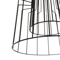 Светильник потолочный BayerLux &laquo;Крит&raquo;, 1&times;40 Вт, Е27, черный/коричневый, 25&times;25&times;37(137)см