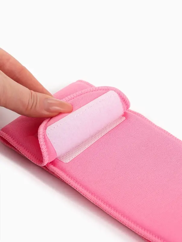 Гелевая SPA-маска для шеи, многоразовая, на липучке, 46&times;10 см, розовая