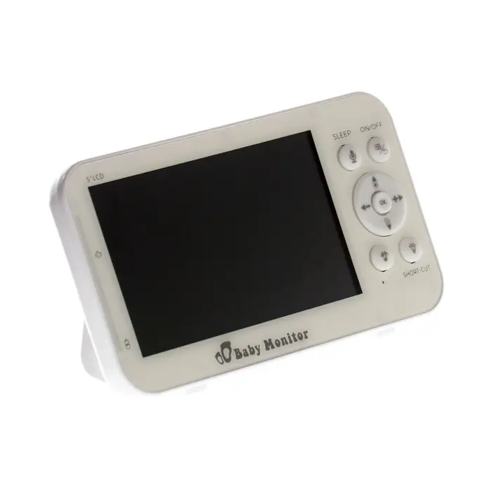 Видеоняня беспроводная с монитором, экран 5" LCD, двухсторонняя связь, 2100 мАч, белая