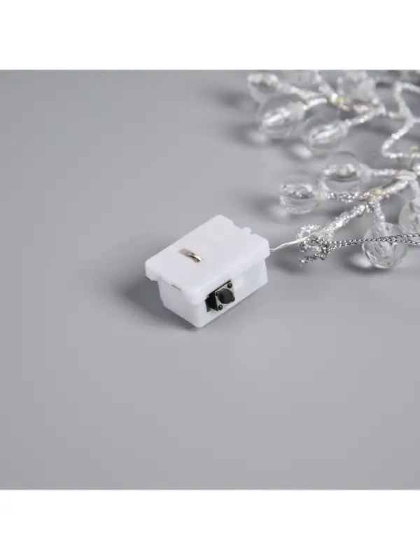 Подвеска световая &laquo;Снежинка&raquo;, 14&times;14&times;1 см, 10 LED, от батареек AG13&times;3, свечение белое