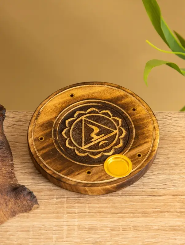 Подставка под благовония  Подставка под благовония "Чакра" дерево 10 см