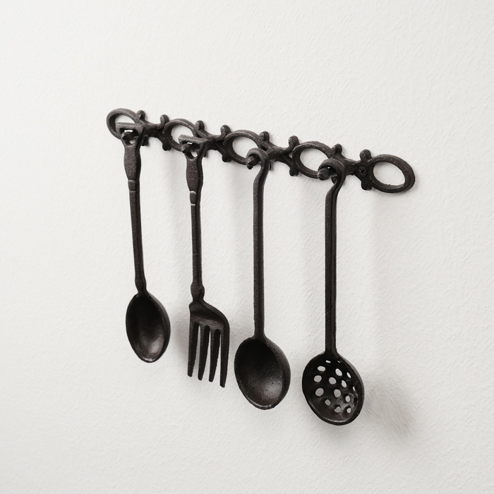 Сувенир металл  Сувенир металл "Кухонная утварь" (набор 5 предметов) 22х33х3 см