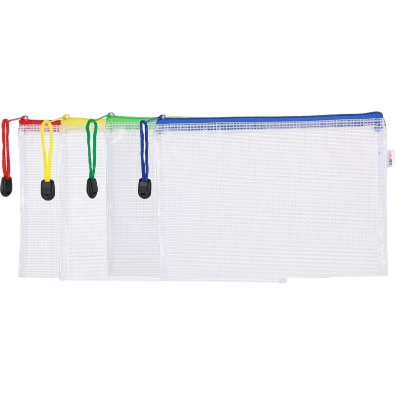 Папка-конверт на молнии А5 PP 0,23 мм ассортименте E5656