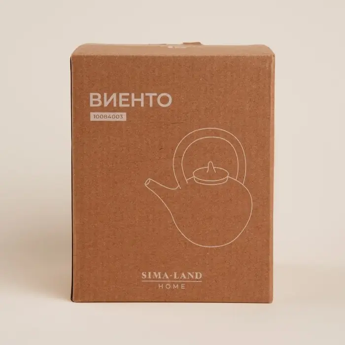 Заварочный чайник SL Home &laquo;Виенто&raquo;, 650 мл, 15&times;12&times;16.5 см, керамика, бежевый