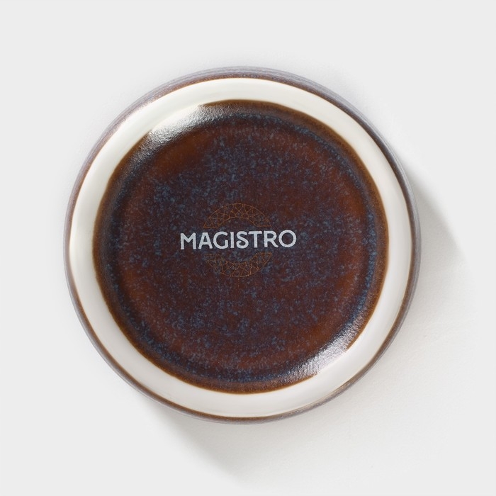 Соусник фарфоровый Magistro Garland, 70 мл, d=6,5 см, цвет синий Соусник фарфоровый Magistro Garland, 70 мл, d=6,5 см, цвет синий