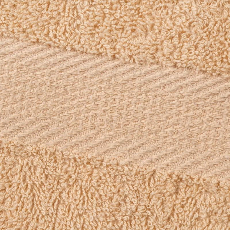 Набор полотенец махровых бордюр 440 г/м2, 40х70 бежевый, 10шт