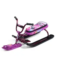 Снегокат &laquo;Ника-джамп&raquo; slalom, бордовый, сиреневый, СНД1/SL Nika Kids