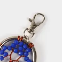 Брелок ловец снов "Древо жизни" 19 см, цв. синий Брелок ловец снов "Древо жизни" 19 см, цв. синий