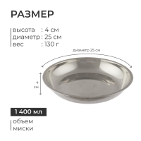 Тарелка «Следопыт», d=25 см