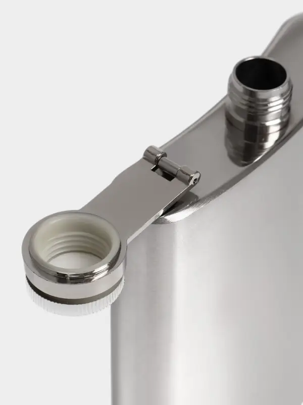 Фляжка Мастер К, 210 мл, 9.3&times;12.3 см, под нанесение, 7 oz, нержавеющая сталь, серебристая