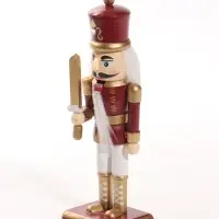 Сувенир интерьерный "Щелкунчик.Оловянный страж с мечом" 5х3,8х15,5 см
