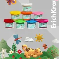 Тесто для лепки ErichKrause Baby, 8 цветов по 35 г, с алоэ вера