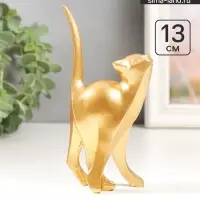 Фигурка полистоун &laquo;Золотая кошечка&raquo;, 3.4&times;6&times;13 см