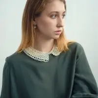 Колье &laquo;Жемчужное ассорти&raquo; воротничок ажур, шар №2,4,6, белое, L= 36 см