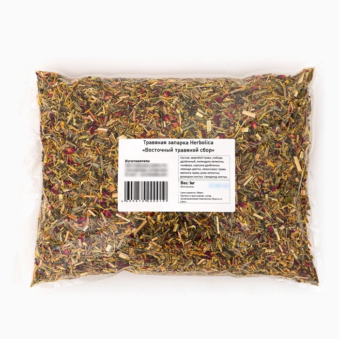 Травяная запарка для бани, сауны и кедровой бочки «Восточный травяной сбор», 1 кг Травяная запарка для бани, сауны и кедровой бочки «Восточный травяной сбор», 1 кг