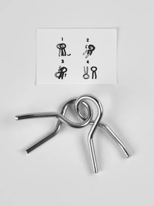 Puzzle Головоломка металлическая, лошадки стикеры,  МИКС